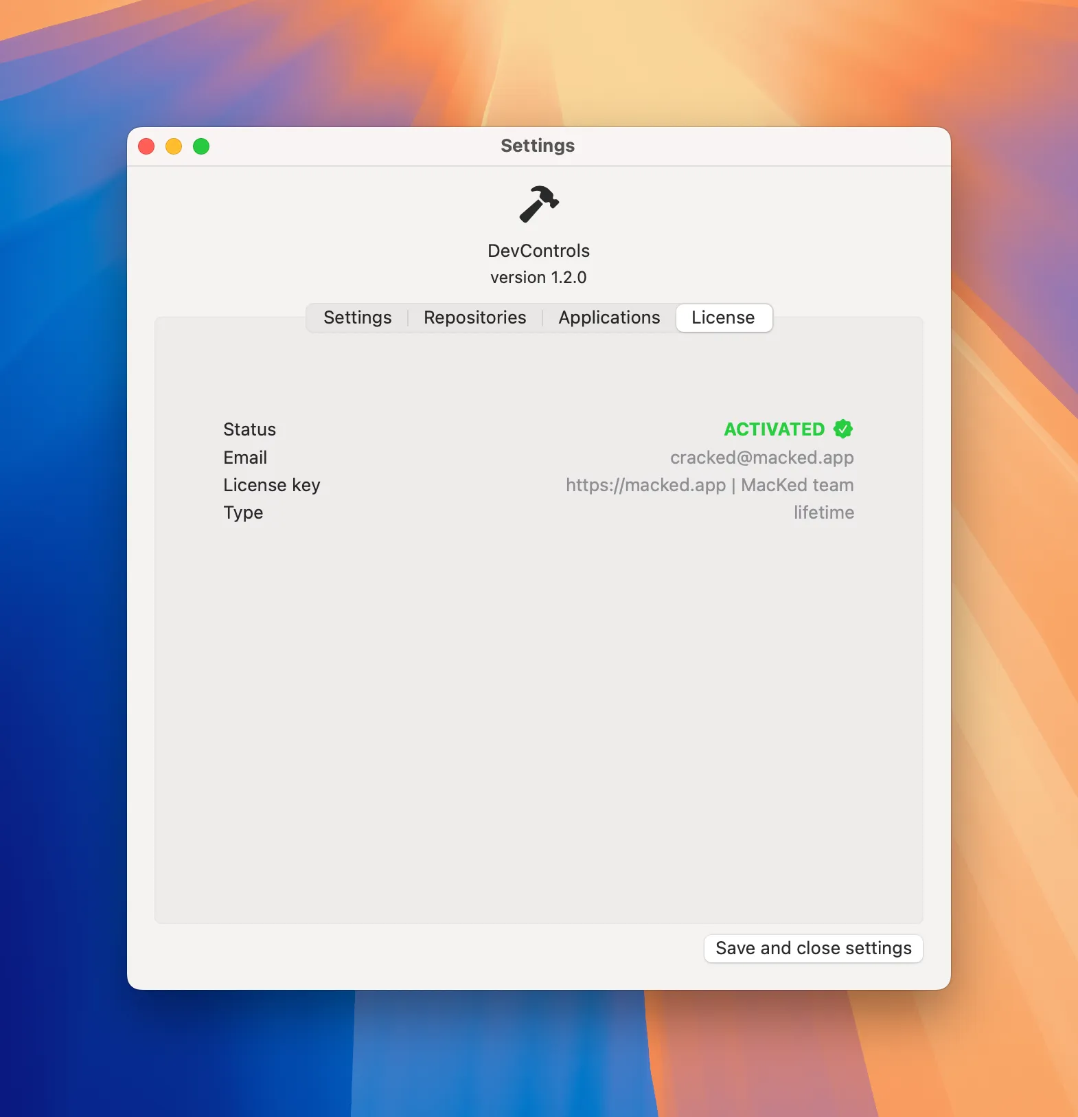 DevControls